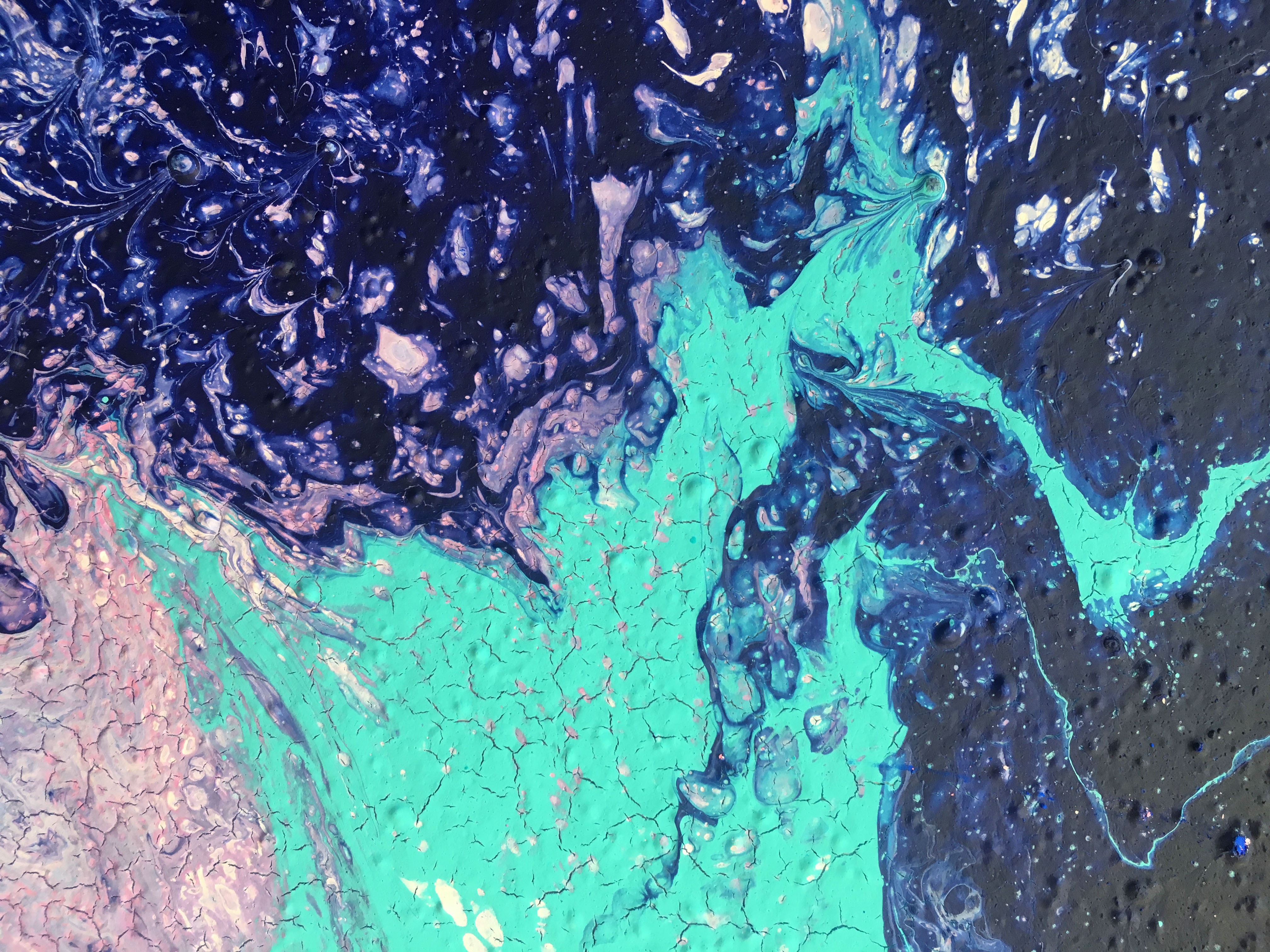 Bouřlivé moře detail - Ručne malovaný obraz